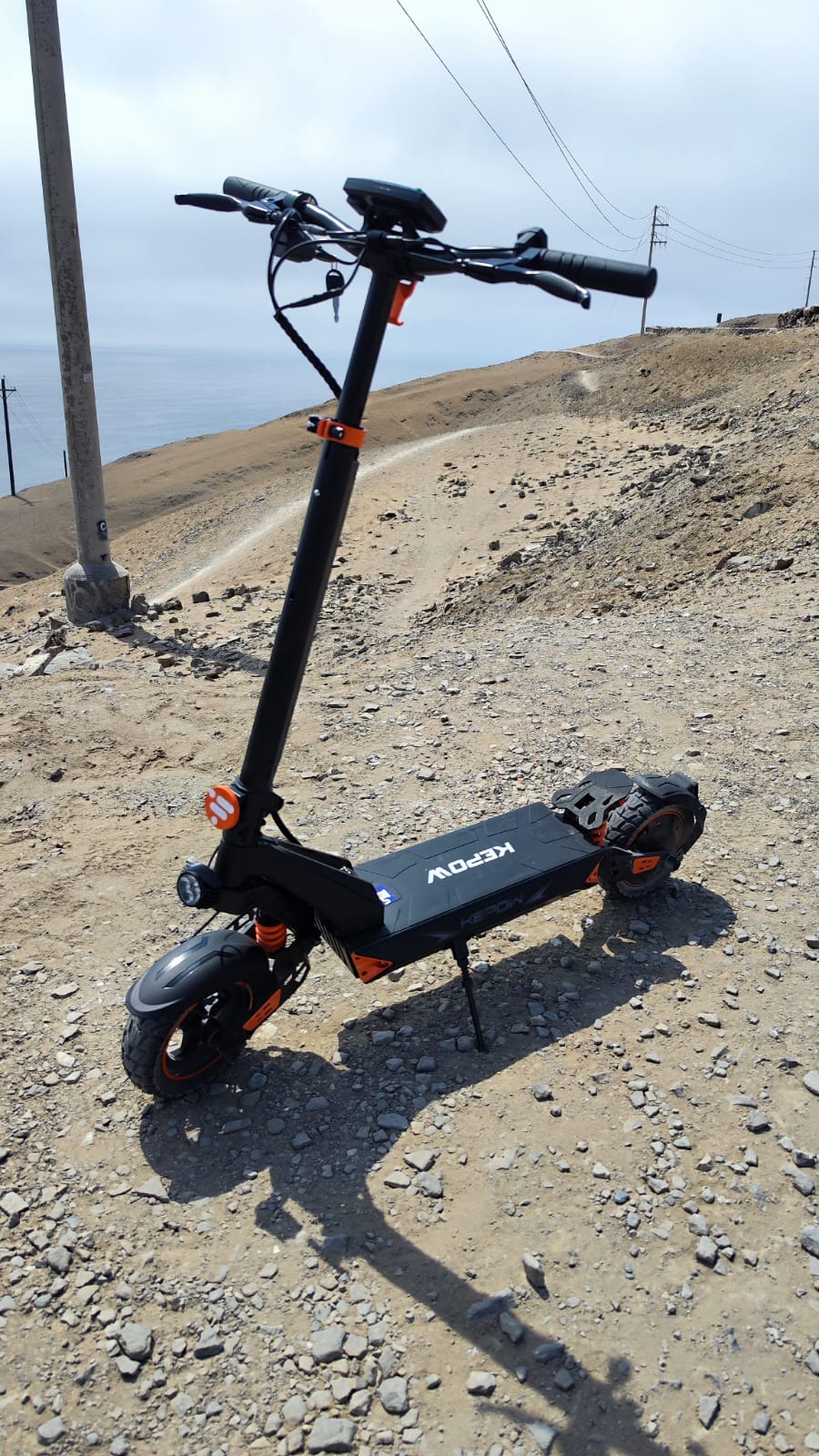 ELMO D3: Scooter Eléctrico 1000W, 52V, 20.8 AH Doble Suspensión Certificado CE - Imagen 5