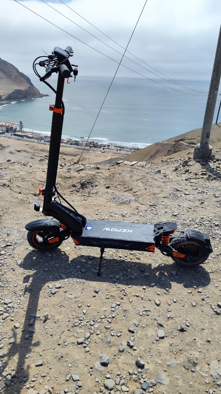 ELMO D3: Scooter Eléctrico 1000W, 52V, 20.8 AH Doble Suspensión Certificado CE - Imagen 6