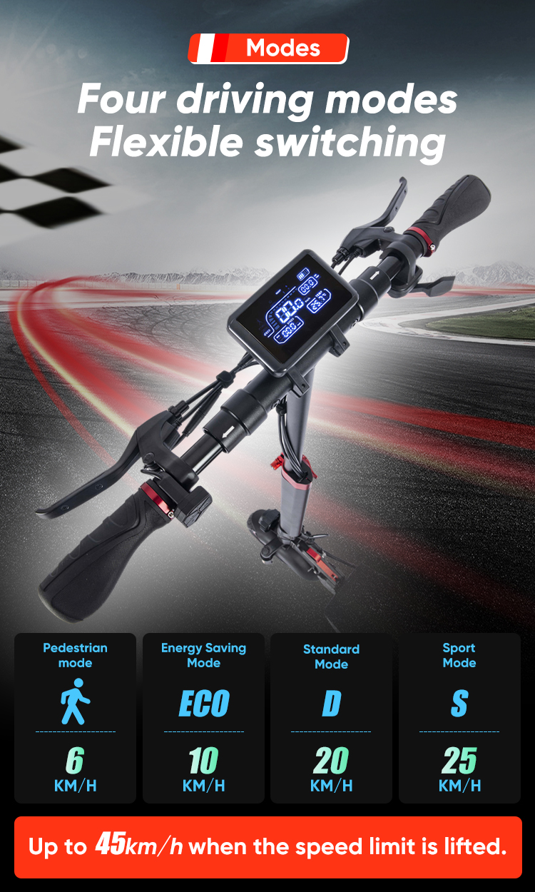 ELMO D3: Scooter Eléctrico 1000W, 52V, 20.8 AH Doble Suspensión Certificado CE - Imagen 8